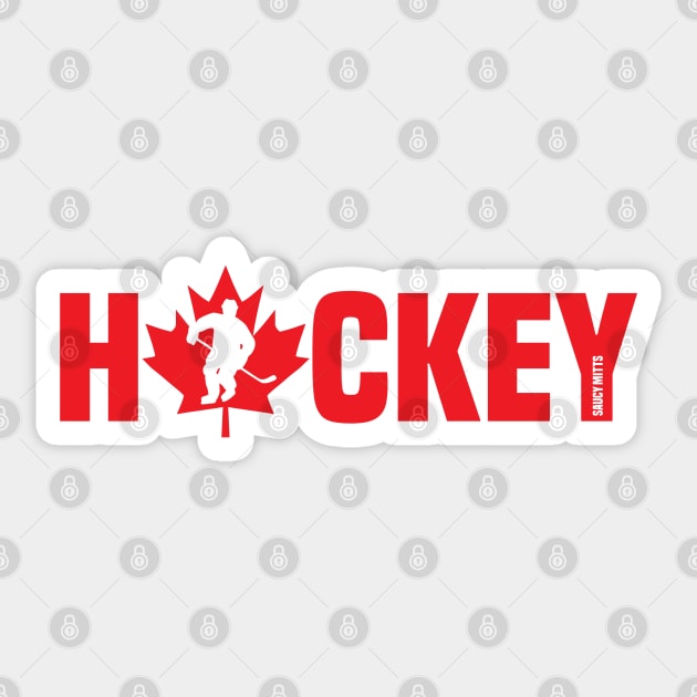 Canada Hockey Sticker by SaucyMittsHockey